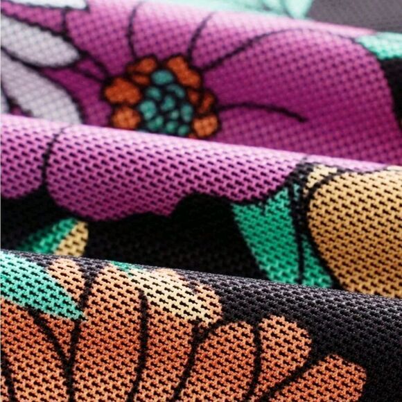 Floral Print Lettuce Trim Cami Dress NWOT - Picture 5 of 5